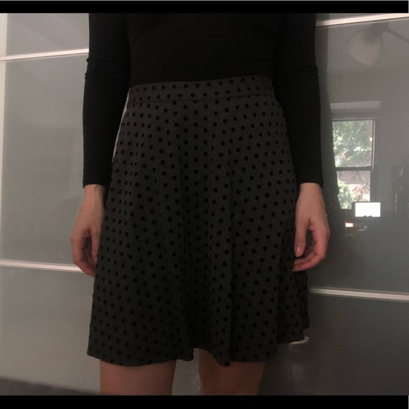 Premise Studio Skirt with Velvet Polka Dots! - Picture 2 of 5